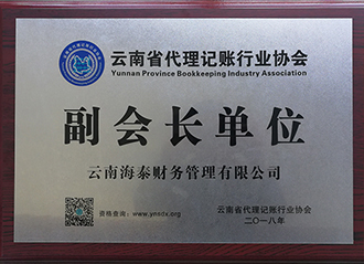 雲南省代理(lǐ)記賬協會 副會長(cháng)單位2018